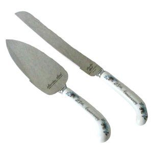 25th Silver Anniversary Cake Cutting Set Sheffield England